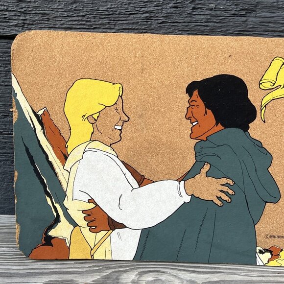 VTG 1978 Lord of the Rings CORK Bulletin Board 23” x 11.4” Aragorn Legolas READ - Picture 2 of 16